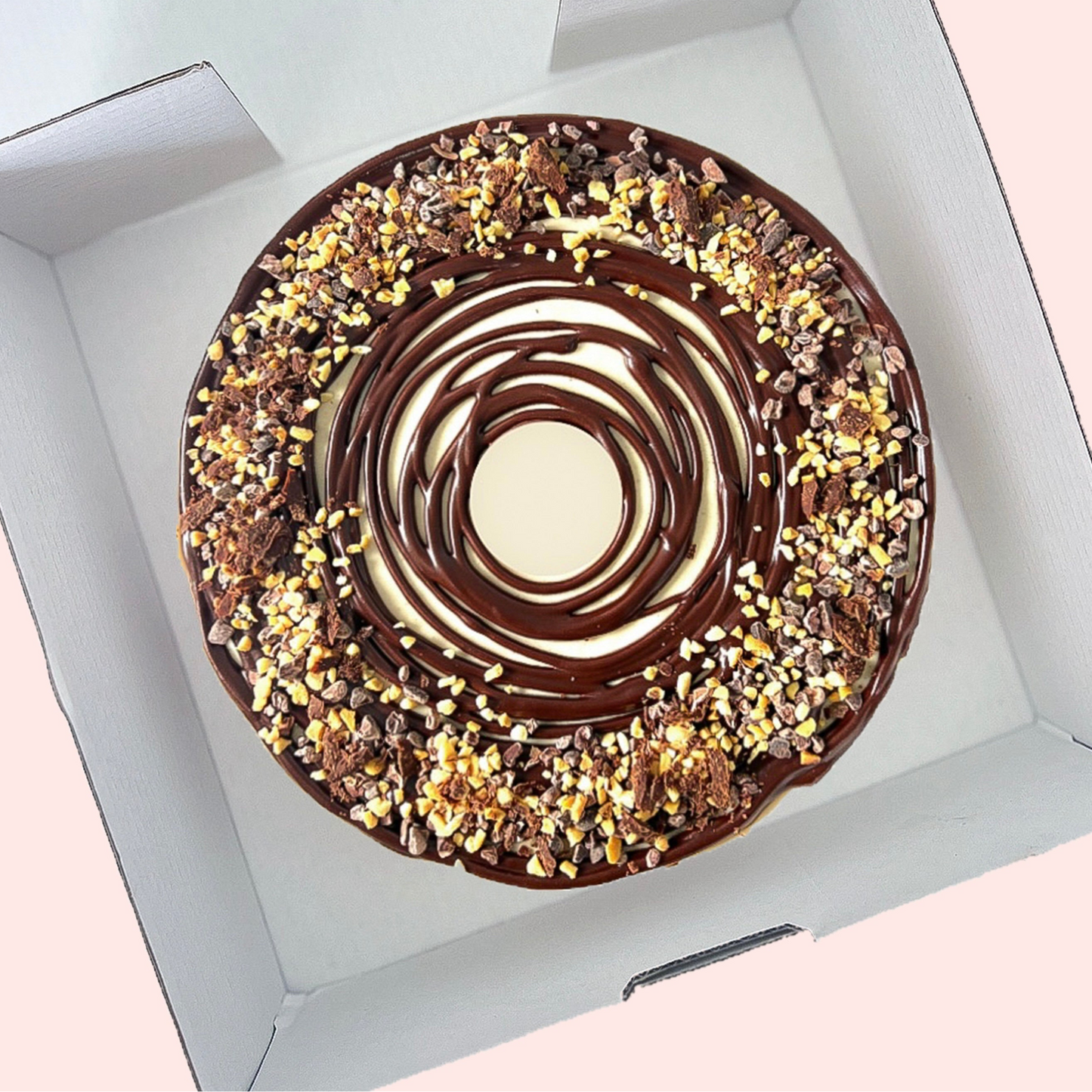 Raw Kind Snickers Cake