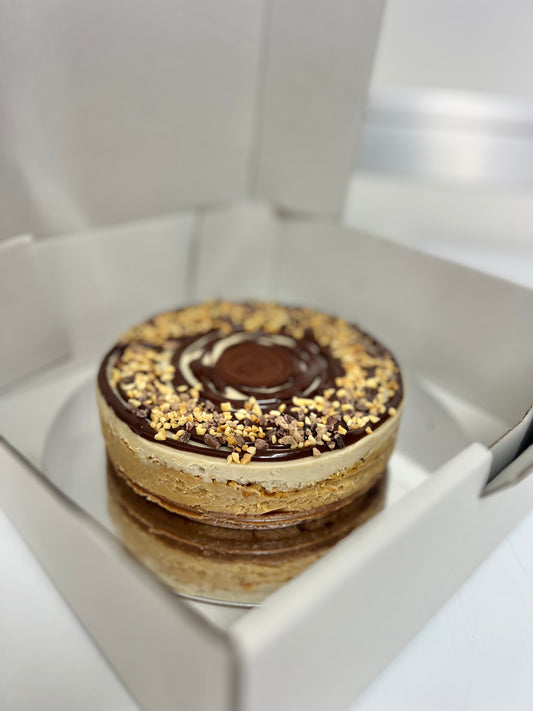 Raw Kind Snickers Cake